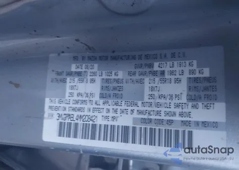 2021 Mazda Cx-30 Select from USA, damaged, VIN 3MVDMABL4MM208421